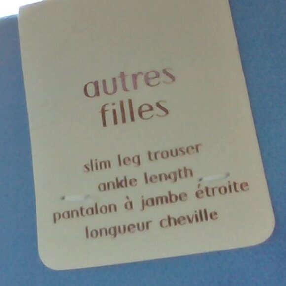 Brand New Autres Filles Women's Slim Leg Trouser Pants - Picture 10 of 11